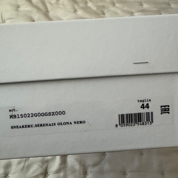 NWT - Moschino - Black Logo Plaque Sneakers - Size 44IT / 11US - Picture 11 of 14